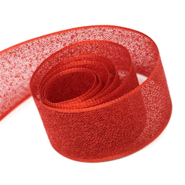 Toys4.0 1.5 in. 50 Yards Evergrain Ribbon, Red TO2635853 - main